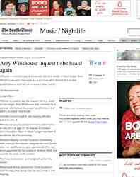 Amy Winehouse inquest to be heard again: Seattle Times